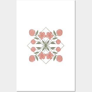 Floral Wallpaper Posters and Art